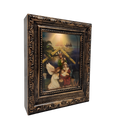 Lighted Spinning Waterglobe Nativity Frame