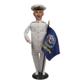 Navy Man with Flag