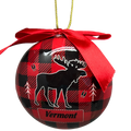 Moose Plaid 3" Ball Ornament