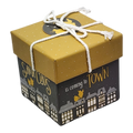 Gift Box Cube for Gift Cards - 3" x 3" - Santa Claus is Coming to Town
