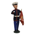 Marine Man with Flag - Caroler