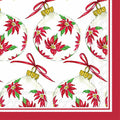 Poinsettia Ornaments - Cocktail Napkin
