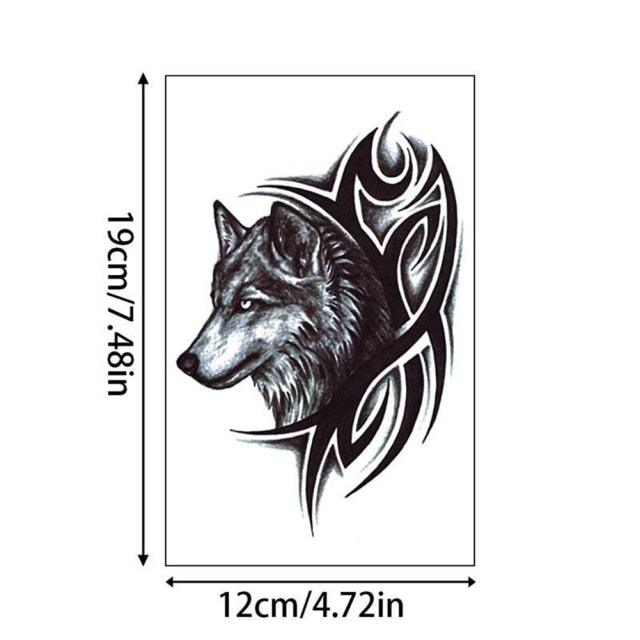 Realistic 3D Animals Tattoo Temporary Waterproof Sticker For Party Kids Men Women