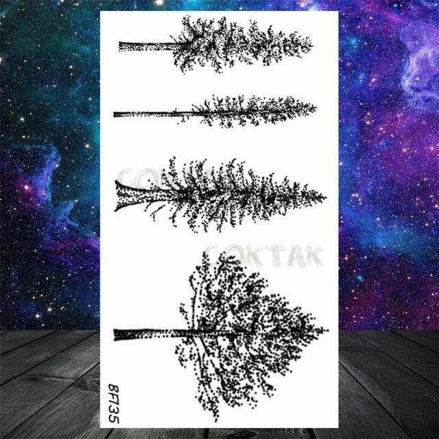 Realistic Small Planets Temporary Tattoos Arm Waterpoof Black Sticker Space Planets For Girls And Boys