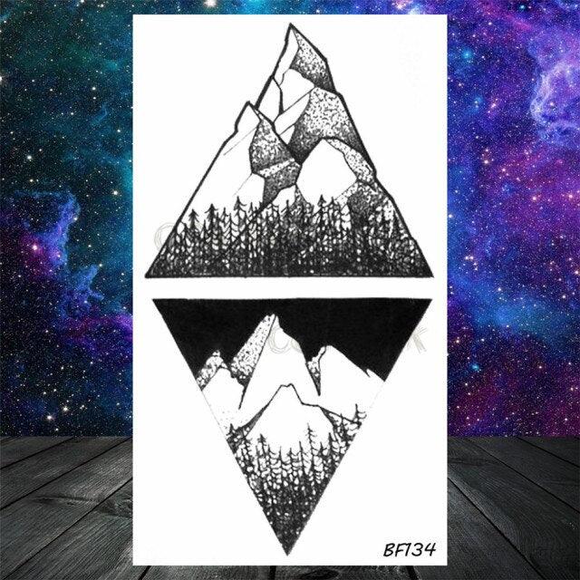 Realistic Small Planets Temporary Tattoos Arm Waterpoof Black Sticker Space Planets For Girls And Boys