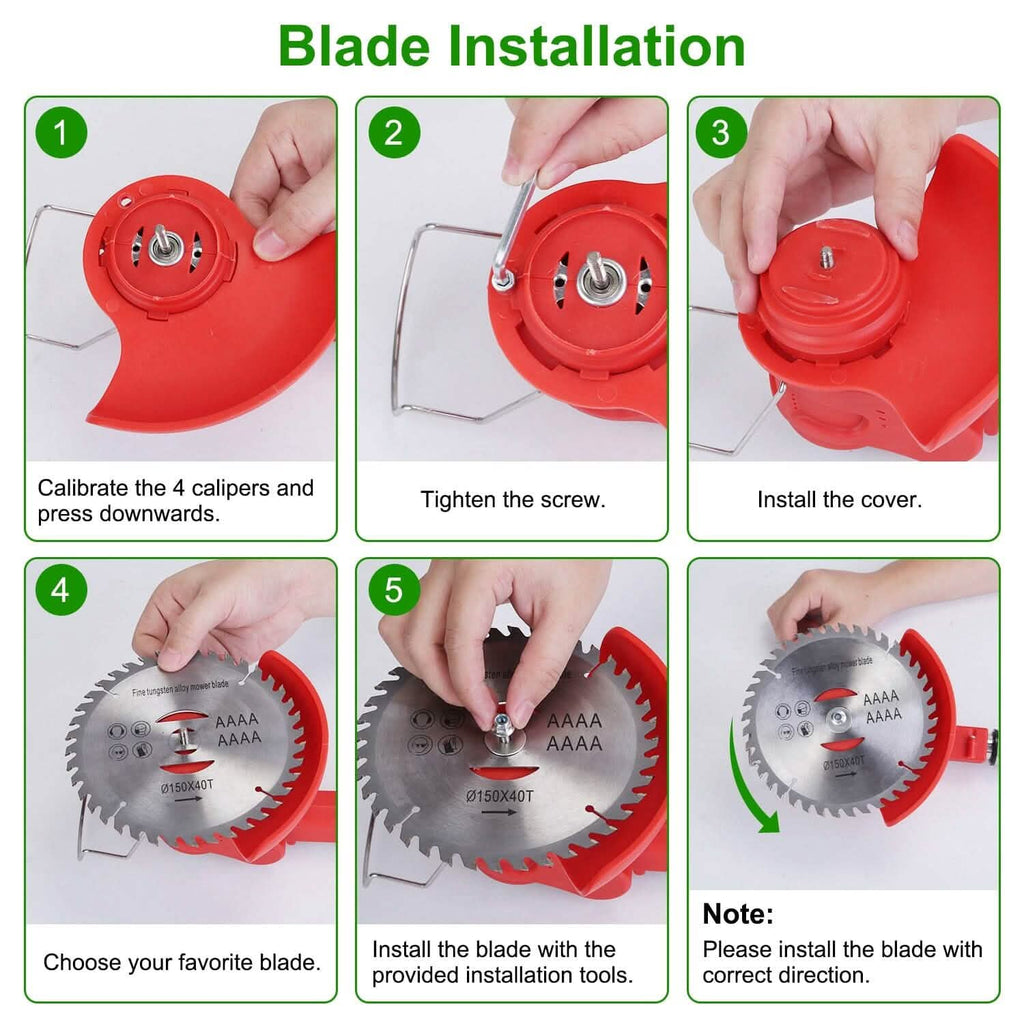 Rechargeable Electric Cordless Grass Trimmer with Alloy Saw Blade