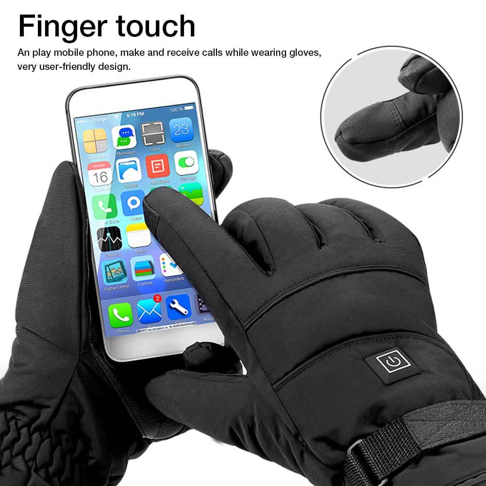 Rechargeable Heated Touch Screen Gloves