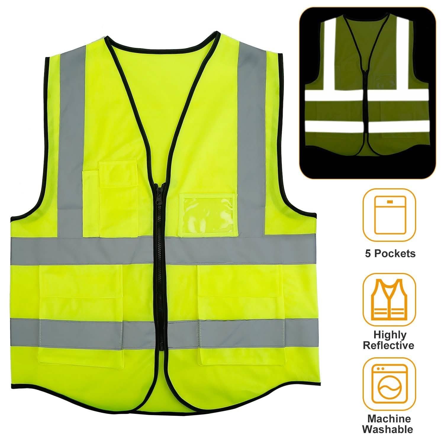 Reflective Safety Vest High Visible Waistcoat