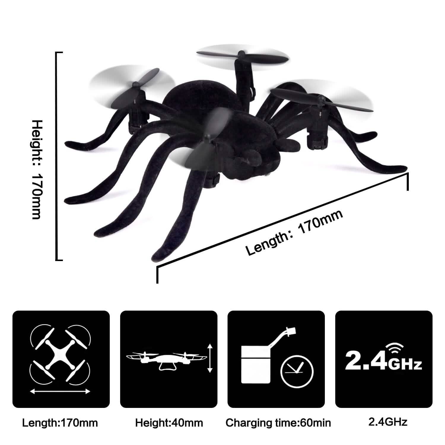 Remote Control Spider Quadcopter Toy Drone
