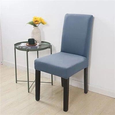 Removable Kitchen Chair Covers Chair Protector Covers For Dining Room Restaurant Hotel Solid Color Chair Covers Spandex Elastic Modern Chair Covers for Kitchen Covers for Armchairs For Home Decoration Wedding Chair Washable Furniture Chair for Kids