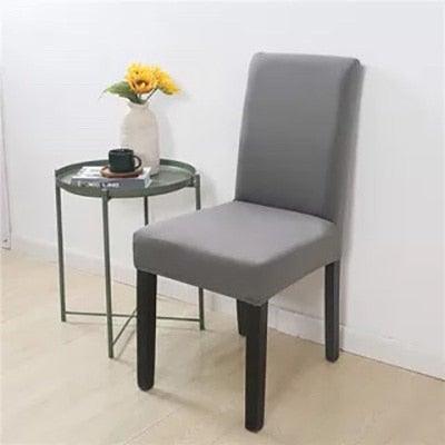 Removable Kitchen Chair Covers Chair Protector Covers For Dining Room Restaurant Hotel Solid Color Chair Covers Spandex Elastic Modern Chair Covers for Kitchen Covers for Armchairs For Home Decoration Wedding Chair Washable Furniture Chair for Kids