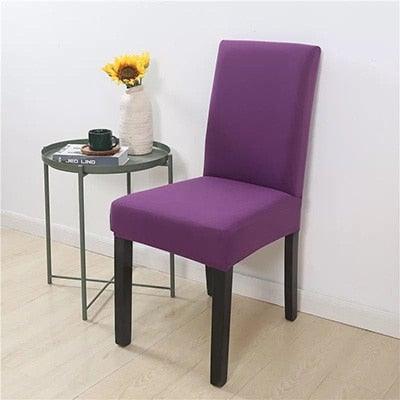 Removable Kitchen Chair Covers Chair Protector Covers For Dining Room Restaurant Hotel Solid Color Chair Covers Spandex Elastic Modern Chair Covers for Kitchen Covers for Armchairs For Home Decoration Wedding Chair Washable Furniture Chair for Kids