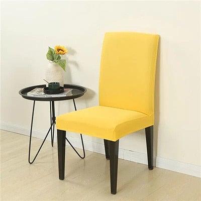 Removable Kitchen Chair Covers Chair Protector Covers For Dining Room Restaurant Hotel Solid Color Chair Covers Spandex Elastic Modern Chair Covers for Kitchen Covers for Armchairs For Home Decoration Wedding Chair Washable Furniture Chair for Kids