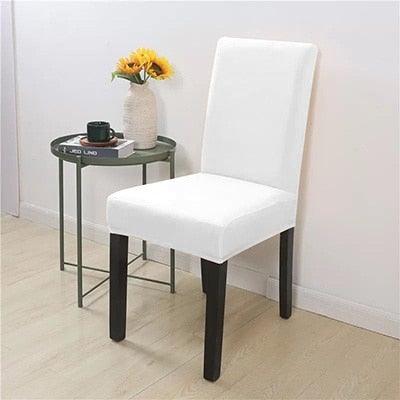 Removable Kitchen Chair Covers Chair Protector Covers For Dining Room Restaurant Hotel Solid Color Chair Covers Spandex Elastic Modern Chair Covers for Kitchen Covers for Armchairs For Home Decoration Wedding Chair Washable Furniture Chair for Kids