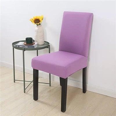 Removable Kitchen Chair Covers Chair Protector Covers For Dining Room Restaurant Hotel Solid Color Chair Covers Spandex Elastic Modern Chair Covers for Kitchen Covers for Armchairs For Home Decoration Wedding Chair Washable Furniture Chair for Kids
