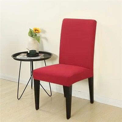 Removable Kitchen Chair Covers Chair Protector Covers For Dining Room Restaurant Hotel Solid Color Chair Covers Spandex Elastic Modern Chair Covers for Kitchen Covers for Armchairs For Home Decoration Wedding Chair Washable Furniture Chair for Kids