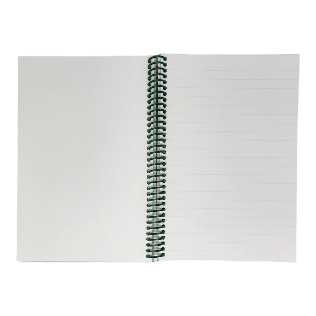 Wirebound 6X9 Lined Journal - Skiing