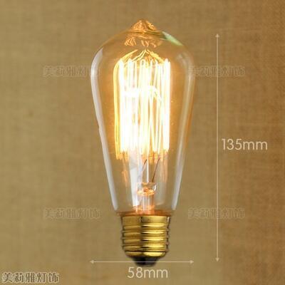 Retro Edison Lamp Bulb Vintage Light Ampoules Decoratives Incandescent Bulb Round Decorative Vintage Style Old Fashioned Incandescent Light Bulbs Light For Holiday Christmas Party