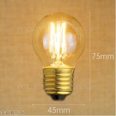 Retro Edison Lamp Bulb Vintage Light Ampoules Decoratives Incandescent Bulb Round Decorative Vintage Style Old Fashioned Incandescent Light Bulbs Light For Holiday Christmas Party
