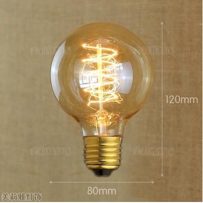 Retro Edison Lamp Bulb Vintage Light Ampoules Decoratives Incandescent Bulb Round Decorative Vintage Style Old Fashioned Incandescent Light Bulbs Light For Holiday Christmas Party