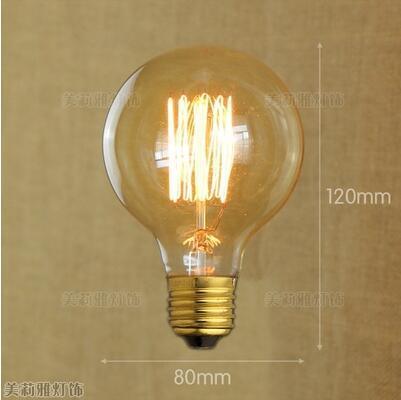 Retro Edison Lamp Bulb Vintage Light Ampoules Decoratives Incandescent Bulb Round Decorative Vintage Style Old Fashioned Incandescent Light Bulbs Light For Holiday Christmas Party