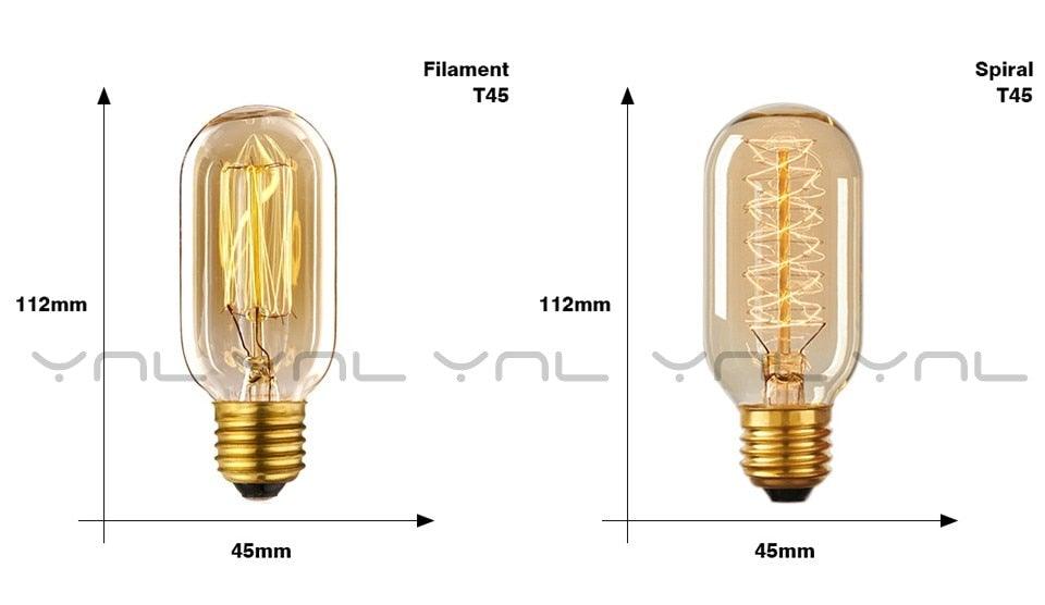 Retro Edison Light Bulb Vintage Edison Lamp Vintage Incandescent  Edison Light Bulbs Edison Filament Light Bulb Dimmable Warm White Different Shape Light