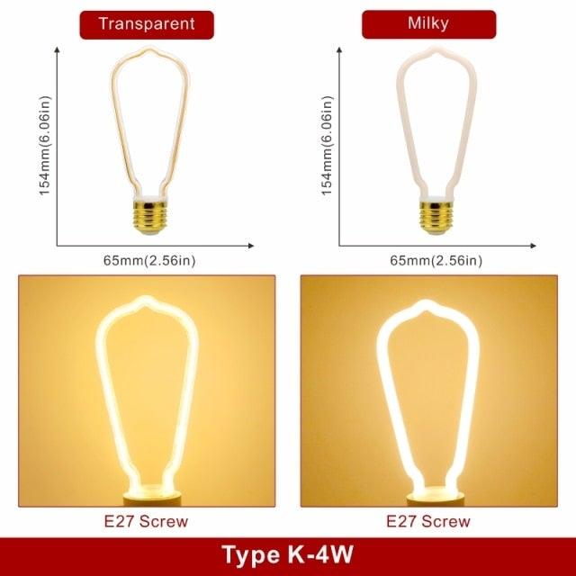 Retro LED Edison Bulb E27 Vintage Soft Filament Bulb Holiday Night Light Christmas Home Decor Halloween Lights