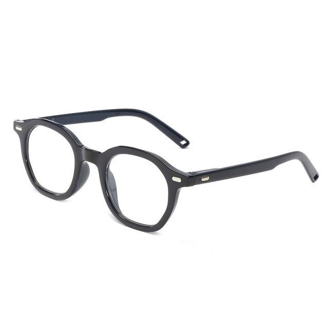 Retro Reading Eyeglasses Men Women HD Round Frame Reading Glasses Presbyopia Eyewear With Spring Hinge Vintage Round Frame Eyeglasses For Men Women  Diopter +1 1.5 2 2.5 3 3.5