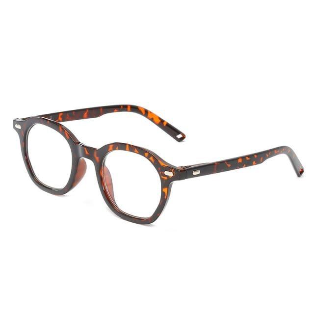 Retro Reading Eyeglasses Men Women HD Round Frame Reading Glasses Presbyopia Eyewear With Spring Hinge Vintage Round Frame Eyeglasses For Men Women  Diopter +1 1.5 2 2.5 3 3.5