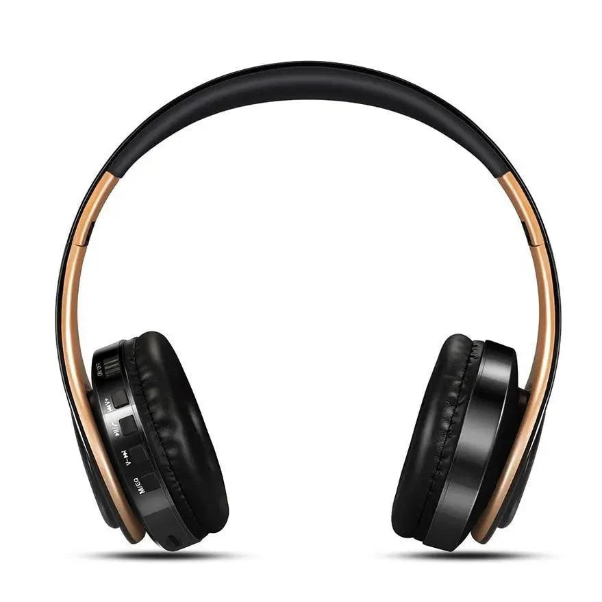 Retro Stereo Earphones Bluetooth Headphone Music Headset FM And Support SD Card With Mic And Volume Control, Wireless And Wired Headset
