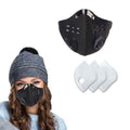 Reusable Face Mask with 3 Carbon Filters