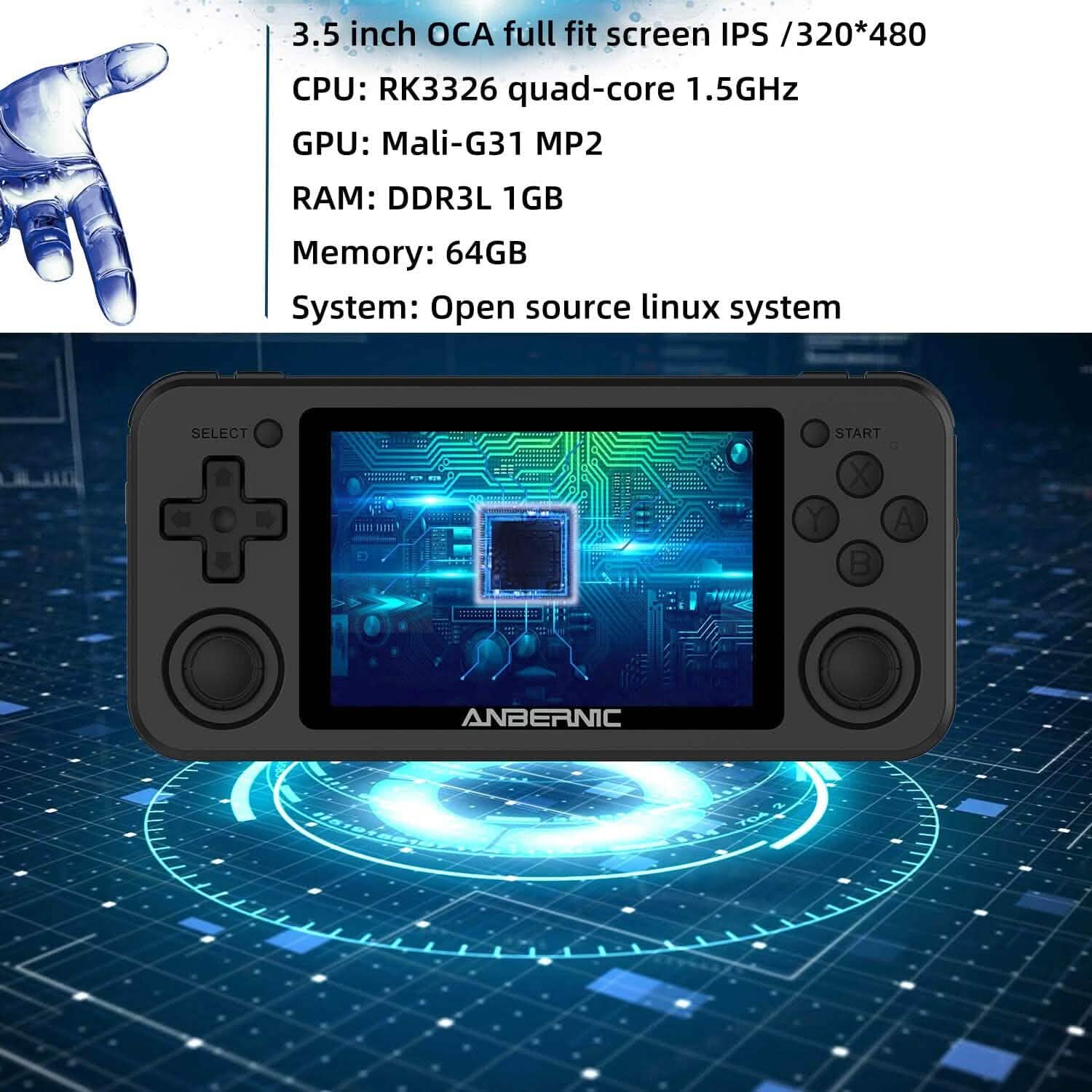 RG351P Handheld Game Console
