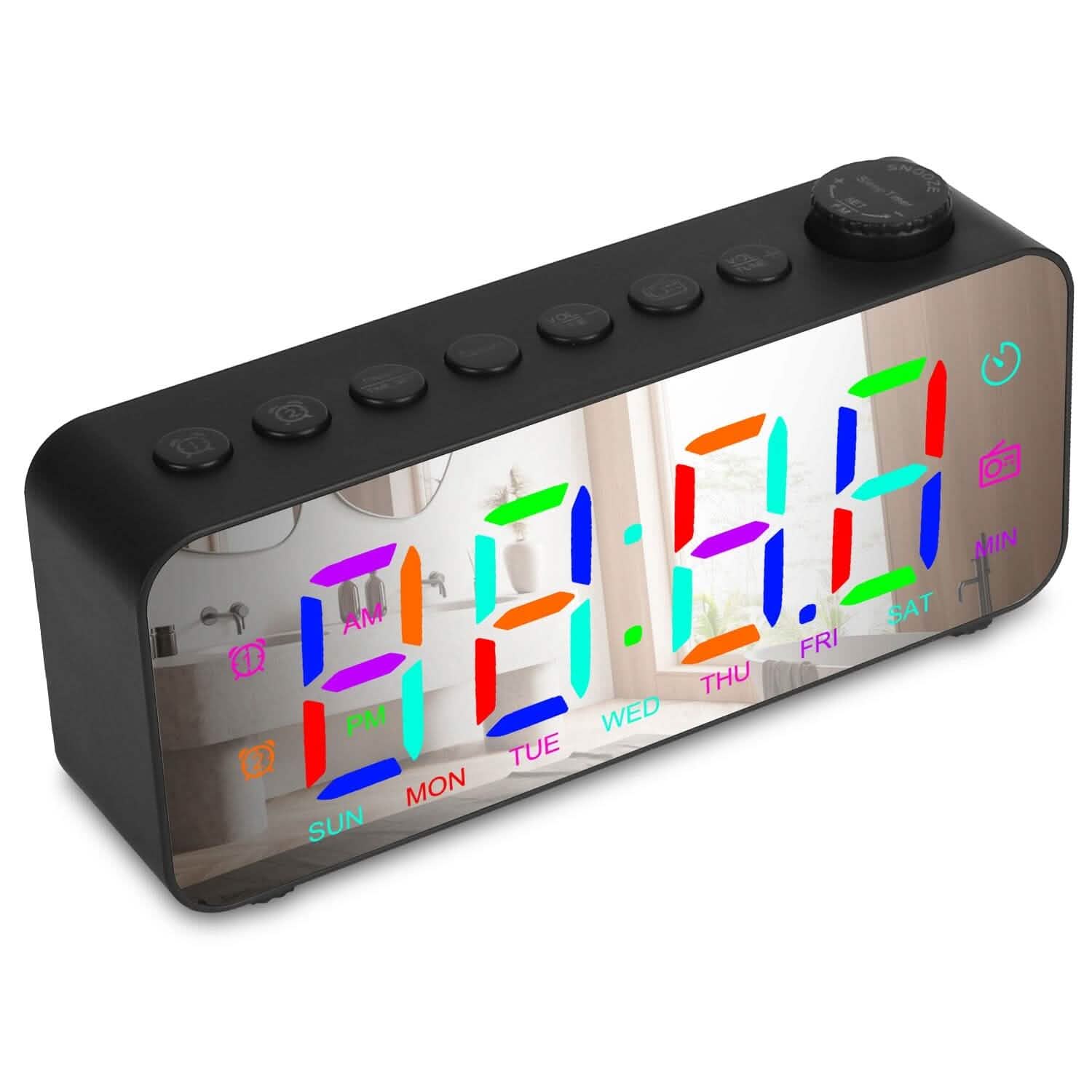 RGB Color LED Digital Alarm Clock