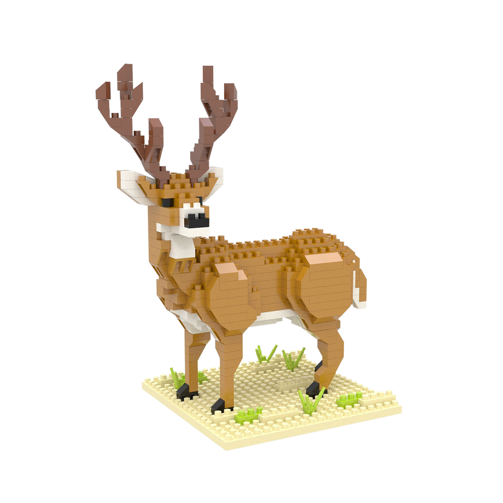 White Tail Buck Mini Building Blocks