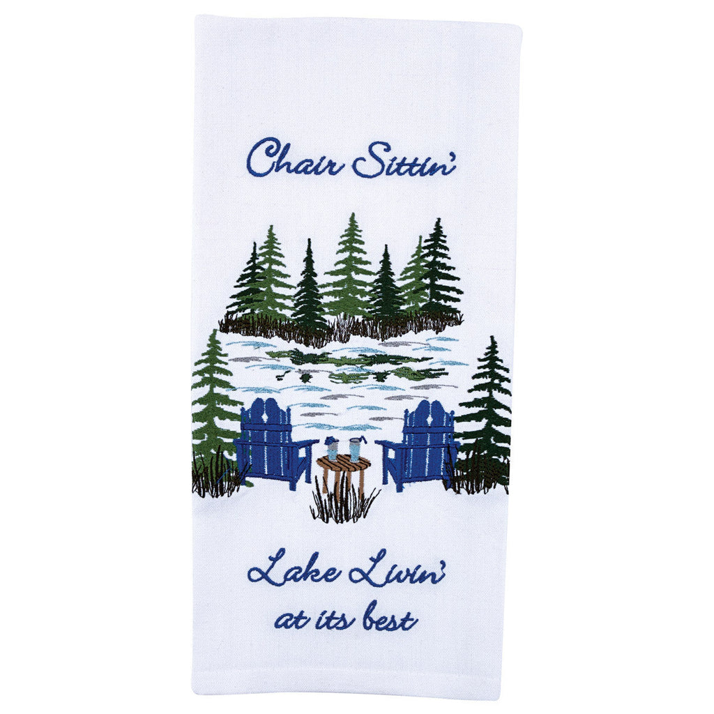 Chair Sittin' Decorative Dish Towel
