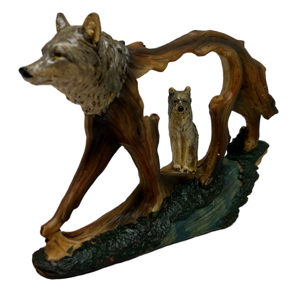 Wolf In A Wolf Figurine