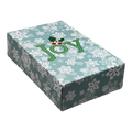 Giftware Gift Box - set of 2 - Snowflakes on Sage