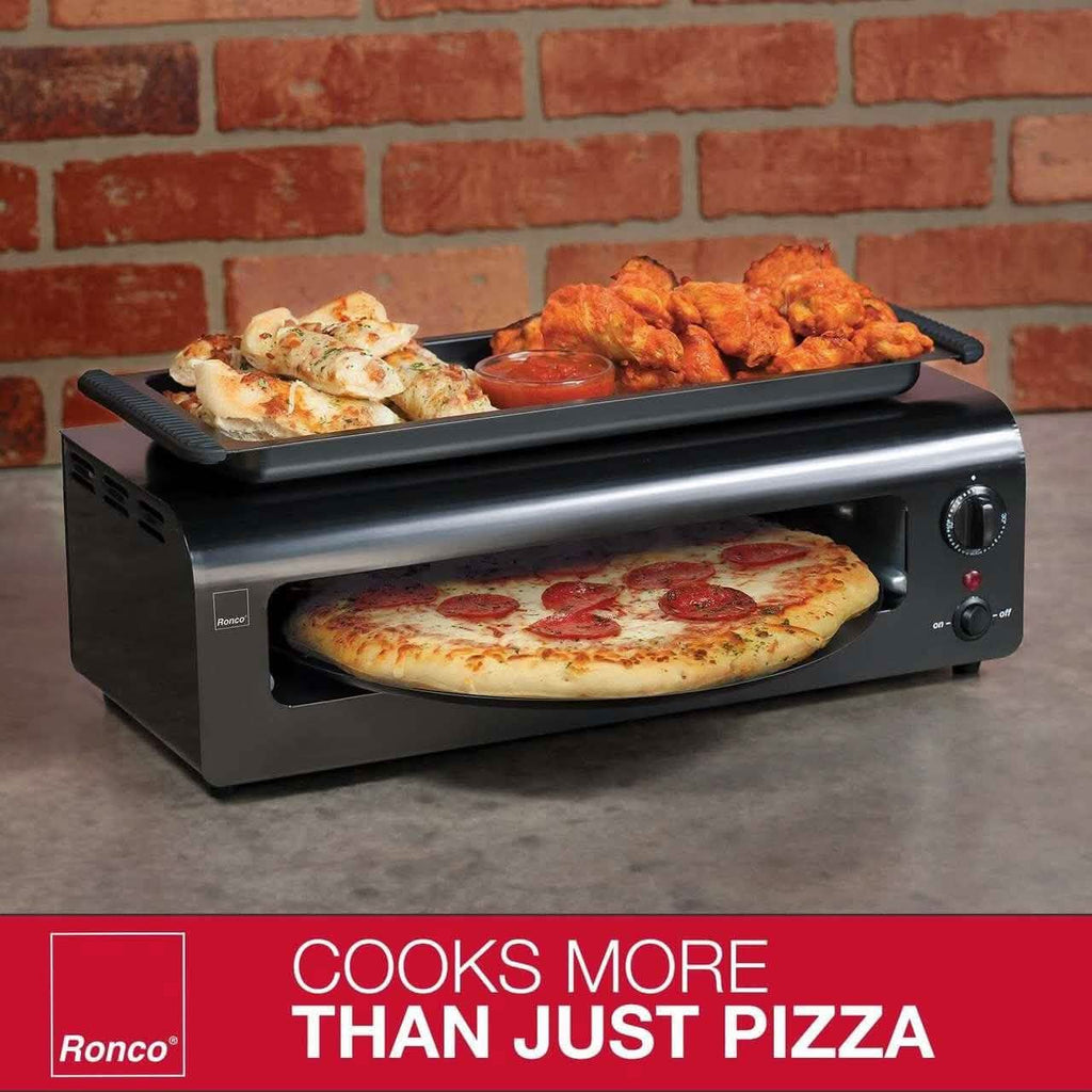 Ronco Pizza & More Home Pizza and Wing Oven with Removable Warming Tray and Pan