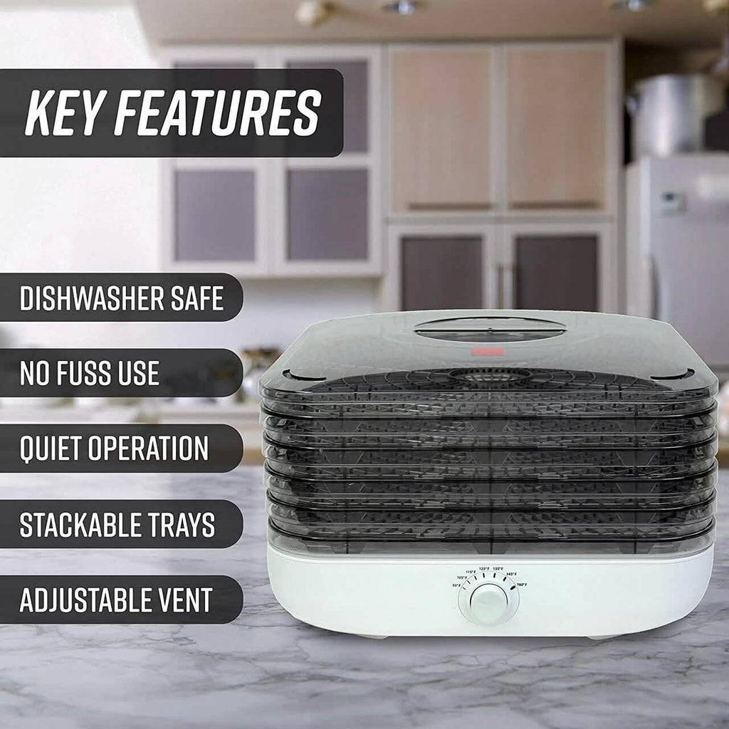 Ronco Turbo EZ-Store 5-Tray Dehydrator with Convection Air Flow