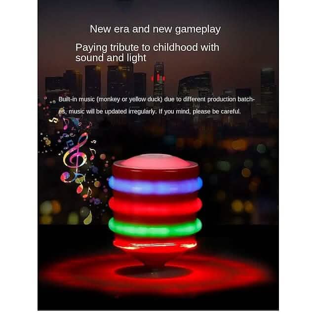 Rotating Gyro with Sound And LED Light Music Spinning