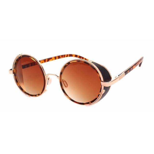Round Vintage Sunglasses Retro Eyewear Style Sunglasses For Women New Retro Shape Coating Sunglasses For Men New Round Shape  Sunglasses & Classic Design Sunglasses