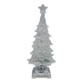Twinkling Frost Lighted Waterglobe Tree - 12.5"