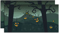 Halloween Spooky Pumpkins Backdrop - 20 Inch - Set Of 2