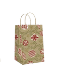 Holiday Jr Cub Kraft Gift Bags - Ornaments