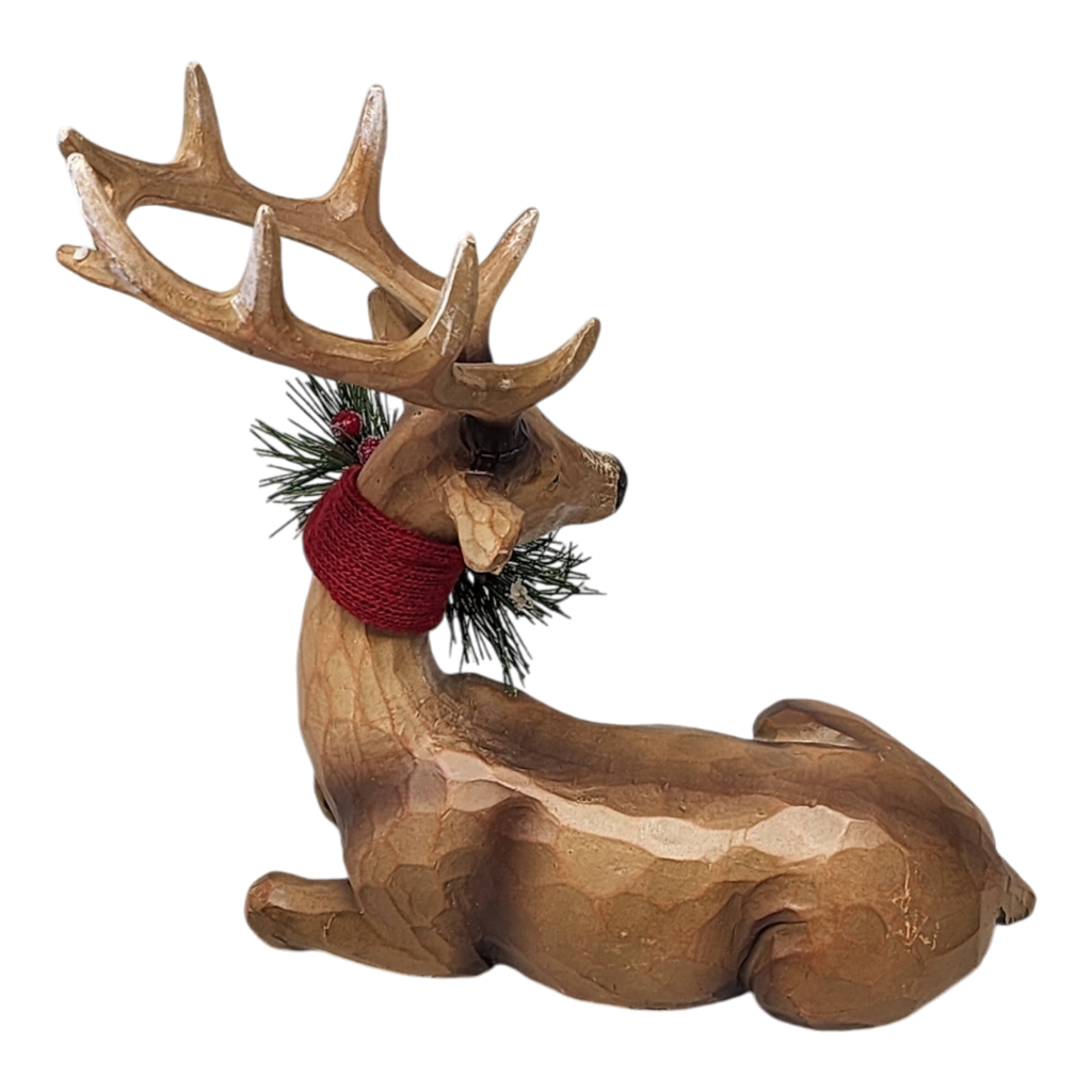 Resin Deer Figurine - Laying Down