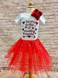 Totally Guilty of Stealing Hearts Girl's Valentine's Day Tee Shirt