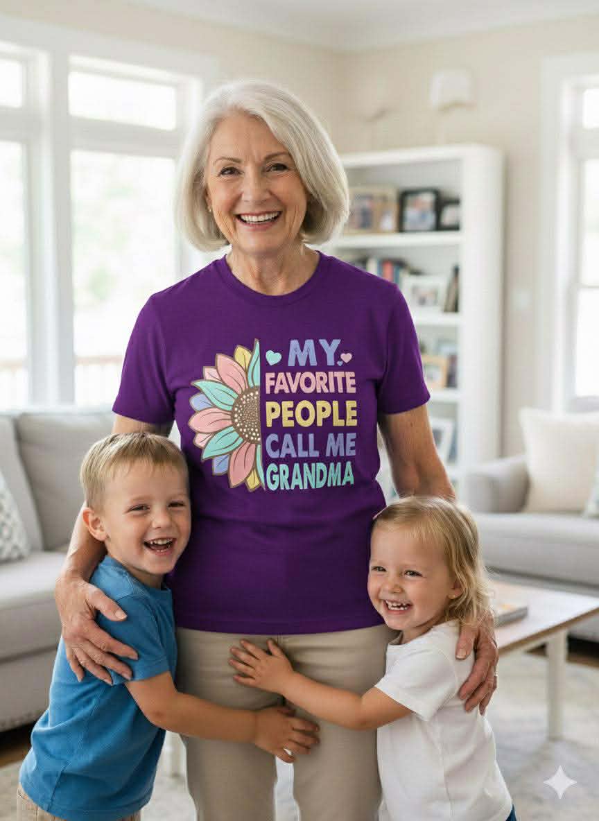 Women’s “My Favorite People Call Me Grandma” Tee - EveryNest