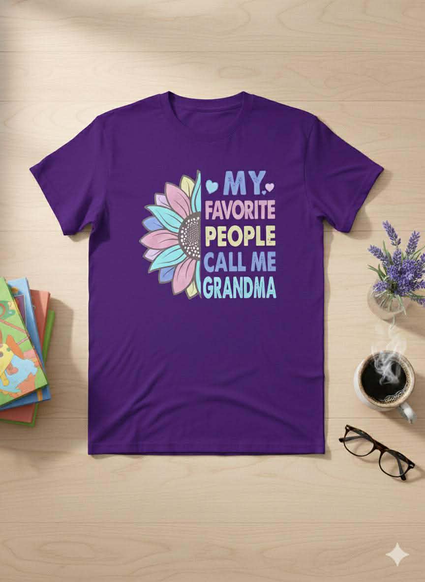 Women’s “My Favorite People Call Me Grandma” Tee - EveryNest