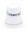 Vermont Ceramic Thimble - Covered Bridge