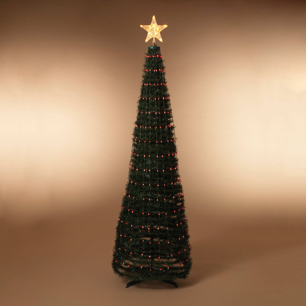 Steel Frame Pole Tree with Color Change LED Lighting - 6 Feet Tall